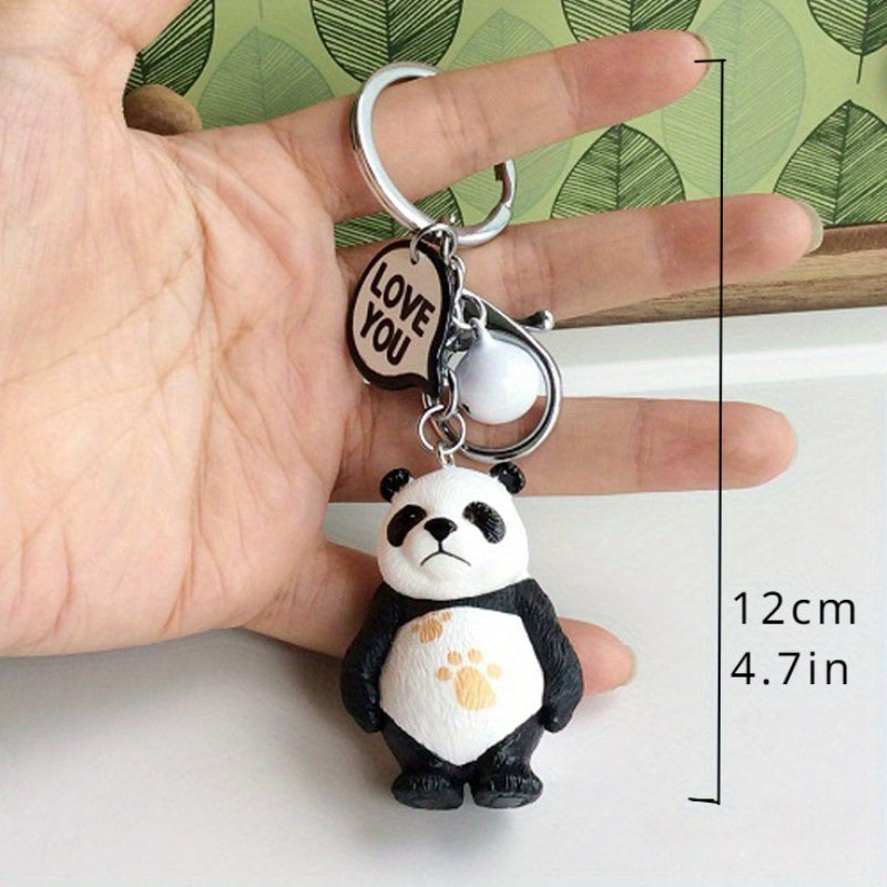 Panda Keychain Pendant for Car Keys Backpacks Wallets