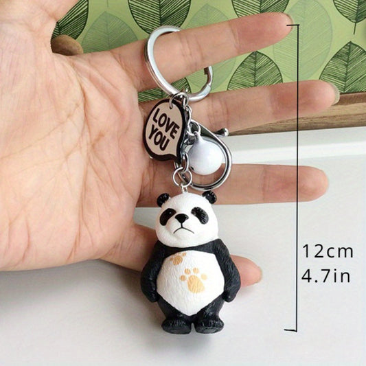 Panda Keychain Pendant for Car Keys Backpacks Wallets