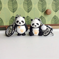 Panda Keychain Pendant for Car Keys Backpacks Wallets