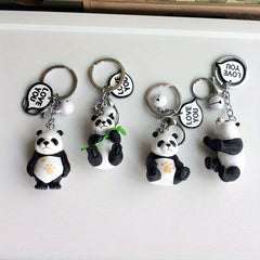 Panda Keychain Pendant for Car Keys Backpacks Wallets
