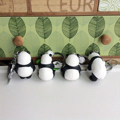 Panda Keychain Pendant for Car Keys Backpacks Wallets