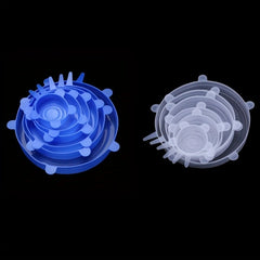 6 Sizes Silicone Bowl Covers Reusable Airtight Wrap Lids