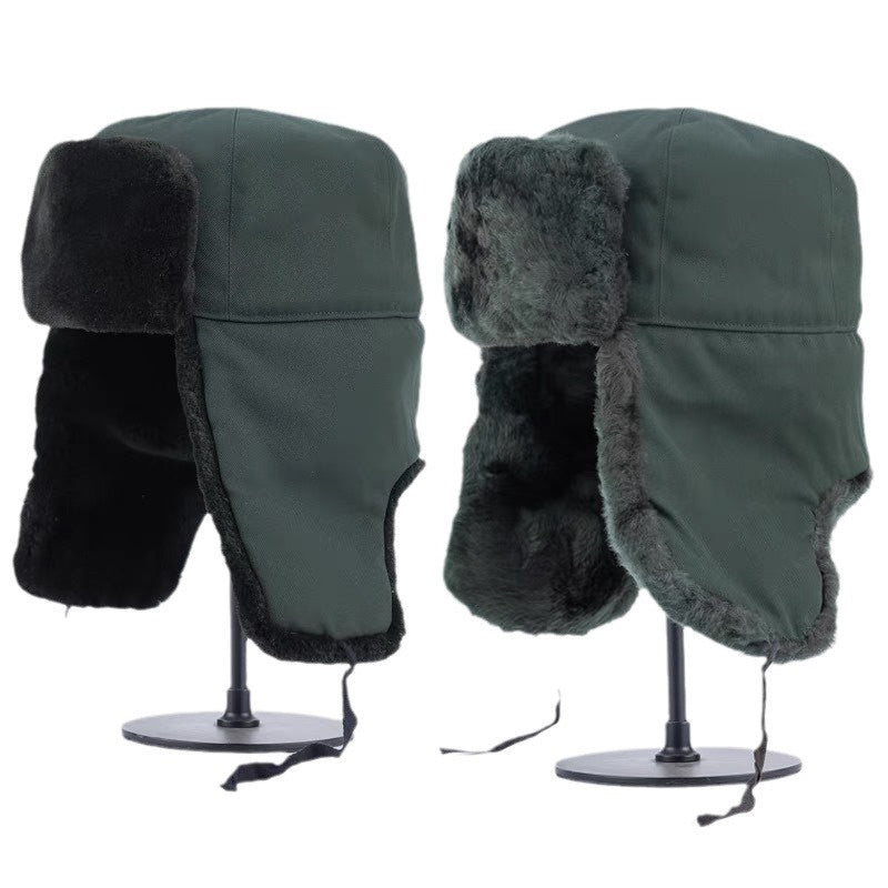 Men's Winter Trapper Hat Ear Protection Ski Windproof Warm with Ear Flaps