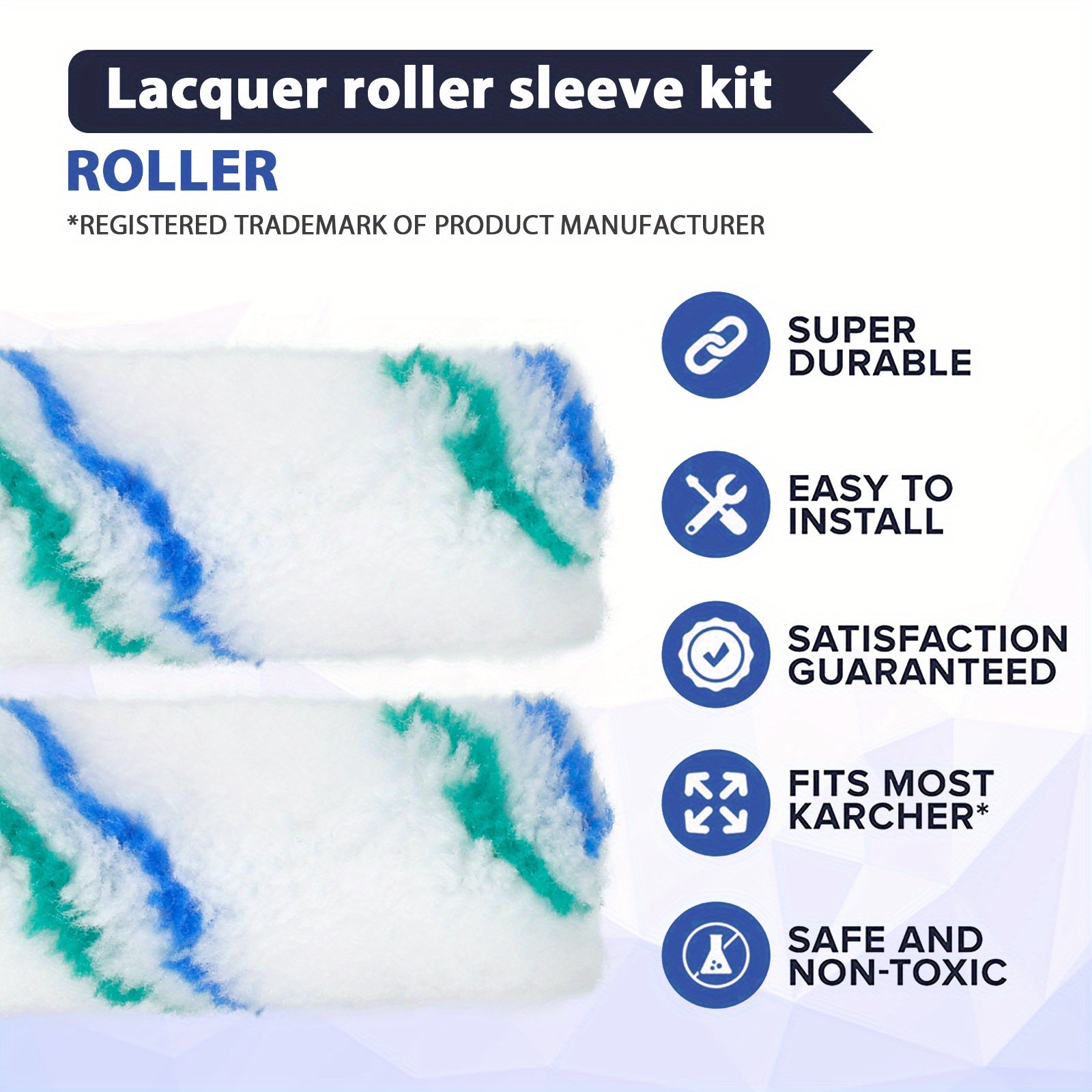 61pcs Mini Paint Roller Covers Kit Small Paint Rollers 10-16 Cm