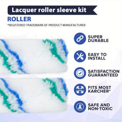 61pcs Mini Paint Roller Covers Kit Small Paint Rollers 10-16 Cm