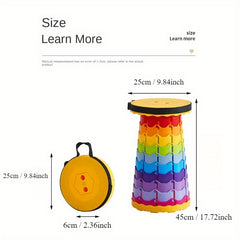 Portable Folding Leisure Stool Plastic for Outdoor Activities