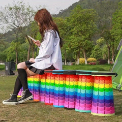 Portable Folding Leisure Stool Plastic for Outdoor Activities