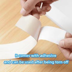 2pcs 3.2m PVC Sealing Strip Kitchen Bathroom Double-sided Sponge Paste