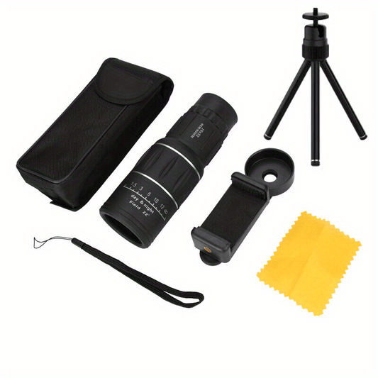 16x52 Monocular Telescope For Smartphone High Powered HD Compact Monocular