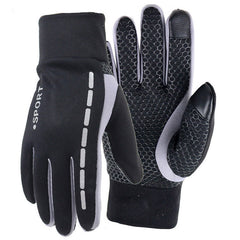 Windproof Fleece Cycling Gloves Waterproof Touch Screen Anti-slip Gloves