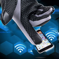Windproof Fleece Cycling Gloves Waterproof Touch Screen Anti-slip Gloves