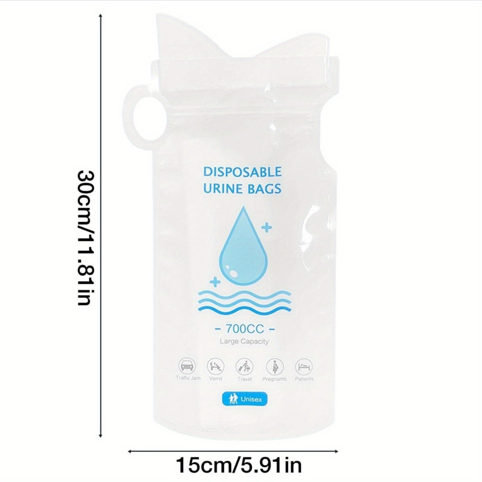 4pcs 700ml Disposable Urine Bag Rapid Solidification Water Absorbent