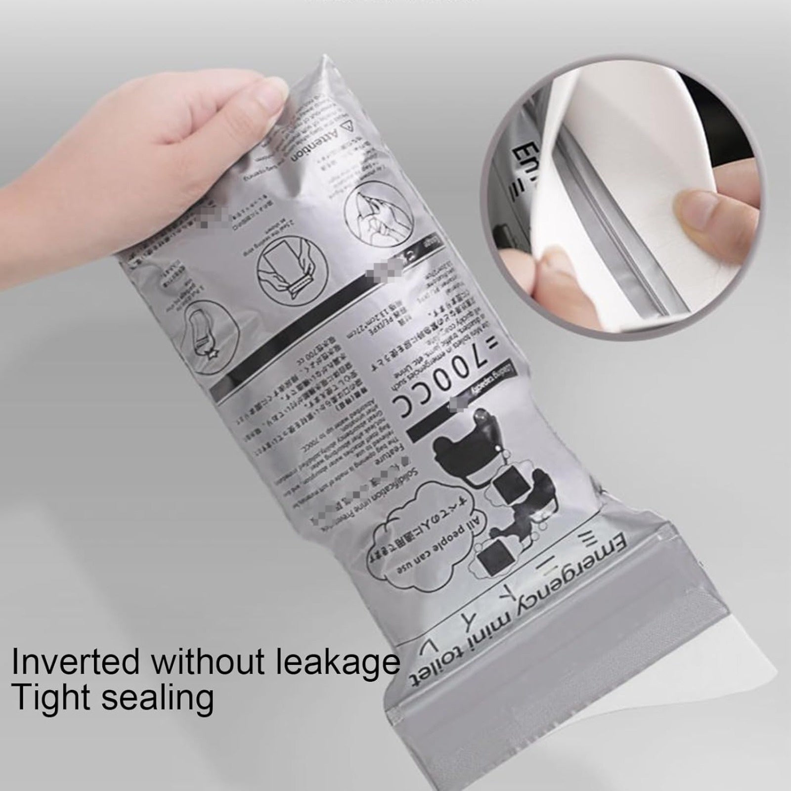 4pcs 700ml Disposable Urine Bag Rapid Solidification Water Absorbent