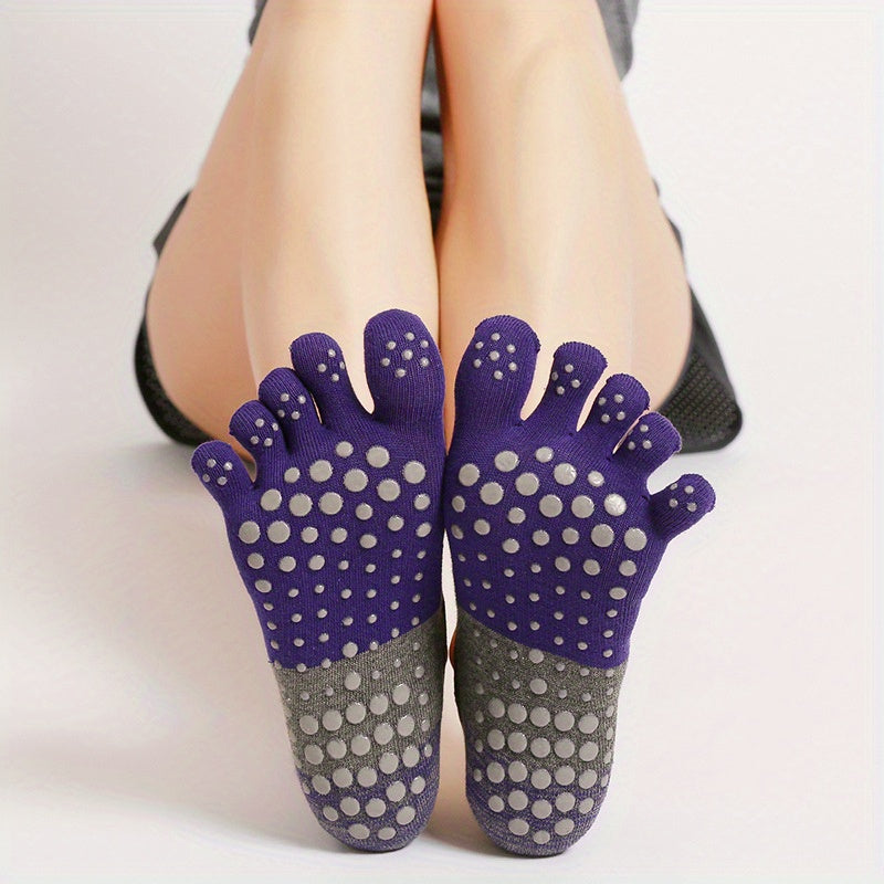 5-Toe Non-slip Yoga Socks Grip Dance Breathable
