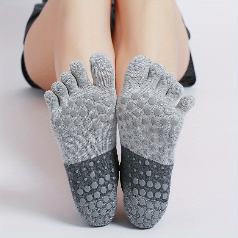 5-Toe Non-slip Yoga Socks Grip Dance Breathable