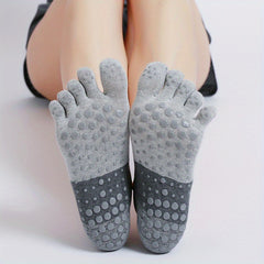 5-Toe Non-slip Yoga Socks Grip Dance Breathable