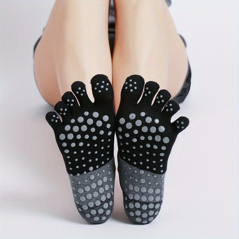 5-Toe Non-slip Yoga Socks Grip Dance Breathable