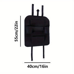 Car Backseat Organizer Pocket With Tablet Holder Seat Back Kick Mats