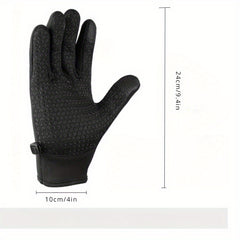 Warm Windproof Cycling Gloves Touch Screen Zipper Fall Winter Outdoor Sports