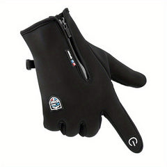 Warm Windproof Cycling Gloves Touch Screen Zipper Fall Winter Outdoor Sports