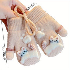 Warm & Fluffy Baby Gloves for Autumn & Winter