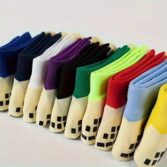 Men's Anti Slip Football Socks Thickened Sports Basketball Running Crew Socks