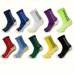 Men's Anti Slip Football Socks Thickened Sports Basketball Running Crew Socks