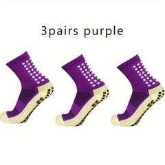 Men's Anti Slip Football Socks Thickened Sports Basketball Running Crew Socks