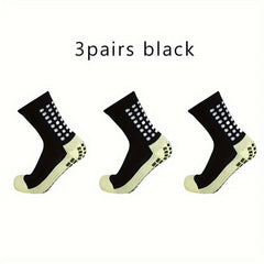 Men's Anti Slip Football Socks Thickened Sports Basketball Running Crew Socks