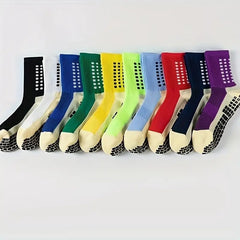 Men's Anti Slip Football Socks Thickened Sports Basketball Running Crew Socks