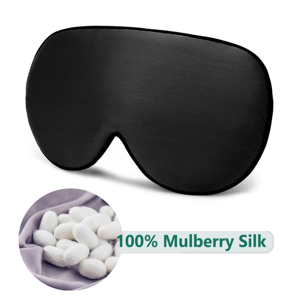 Smooth Blackout Sleep Mask Soft Blindfold for Travel Rest Nap Yoga