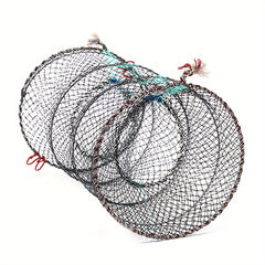 Foldable 3-Layer Fishing Trap Cage Telescopic Net for Shrimp, Crab, Eel
