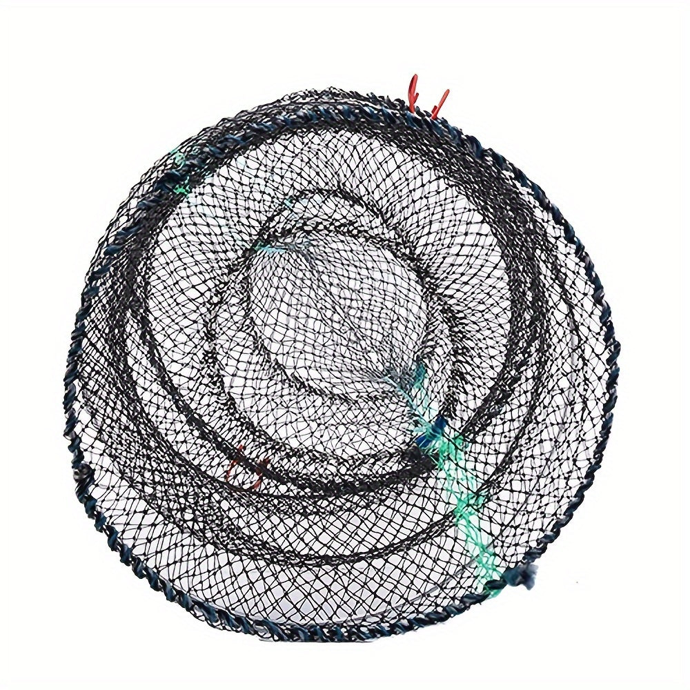 Foldable 3-Layer Fishing Trap Cage Telescopic Net for Shrimp, Crab, Eel