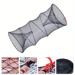 Foldable 3-Layer Fishing Trap Cage Telescopic Net for Shrimp, Crab, Eel