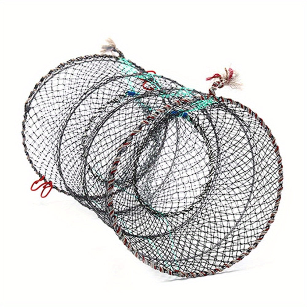 Foldable 3-Layer Fishing Trap Cage Telescopic Net for Shrimp, Crab, Eel