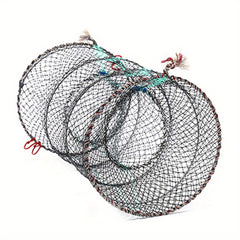 Foldable 3-Layer Fishing Trap Cage Telescopic Net for Shrimp, Crab, Eel