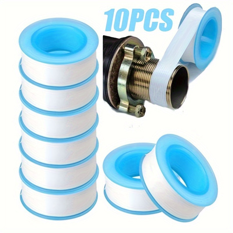 10pcs Plumbing Tape PTFE Tape Sealing Tape Thread Sealing Tape for Shower Heads