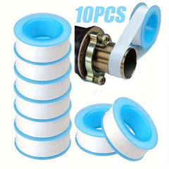 10pcs Plumbing Tape PTFE Tape Sealing Tape Thread Sealing Tape for Shower Heads