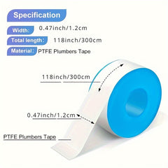 10pcs Plumbing Tape PTFE Tape Sealing Tape Thread Sealing Tape for Shower Heads