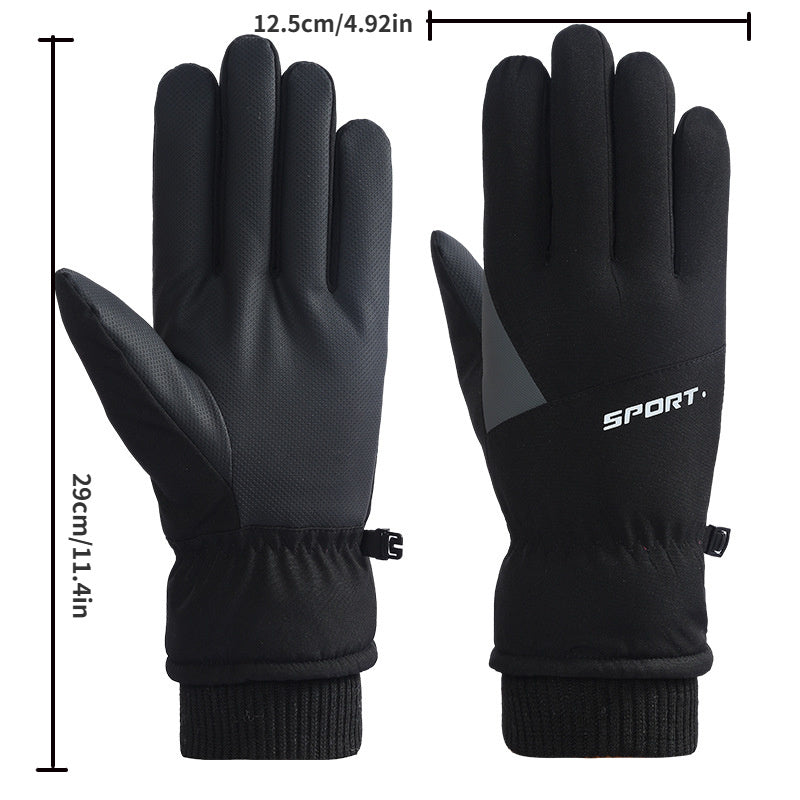 Winter Skiing Gloves Thickened Warm Outdoor Riding Mountaineering Skiing Gloves