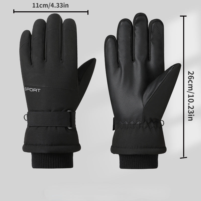 Winter Skiing Gloves Thick Warm Windproof Waterproof Touch Screen Gloves