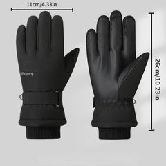 Winter Skiing Gloves Thick Warm Windproof Waterproof Touch Screen Gloves