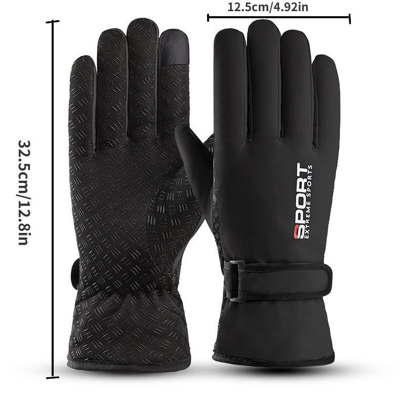 Winter Outdoor Skiing Gloves Waterproof Touch Screen Thick Warm Windproof