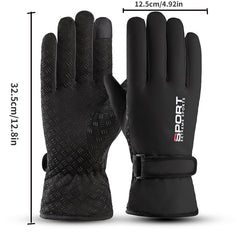 Winter Outdoor Skiing Gloves Waterproof Touch Screen Thick Warm Windproof