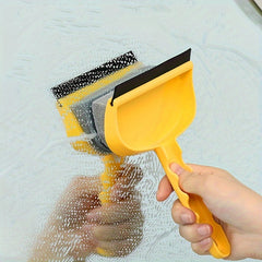 Glass Cleaning Brush 2 In 1 Scraper for Household Bathroom Car Boat Mirror