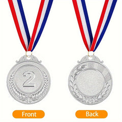 3pcs Style Medals Golden, Silver, Bronze with Neck Ribbon