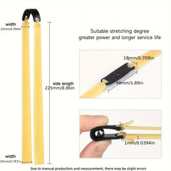 5pcs 1mm Slingshot Elastic Replacement Bands - Outdoor Games