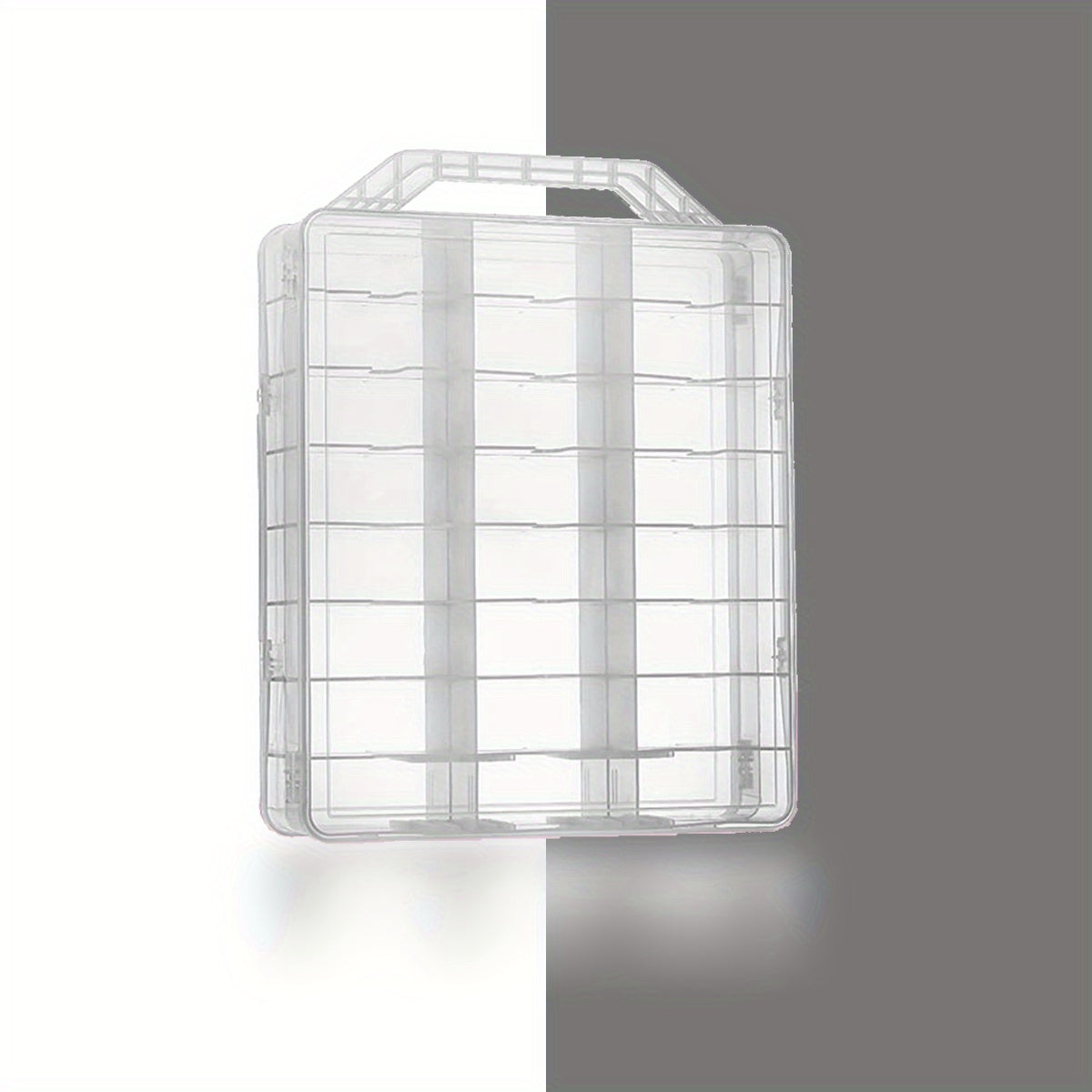 48-Bottle Nail Polish Holder Organizer Adjustable Dividers Space Saver Case