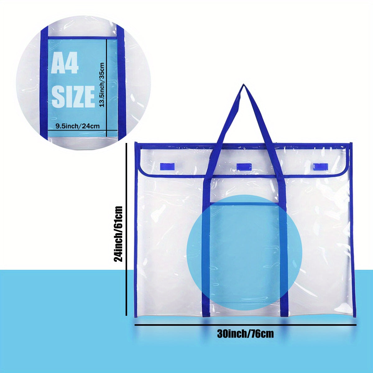 Art Portfolio Bag Poster Storage Bag Artist Supply Organizer