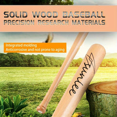Wooden Baseball Bat Solid Baseball Stick Practice Sport Training